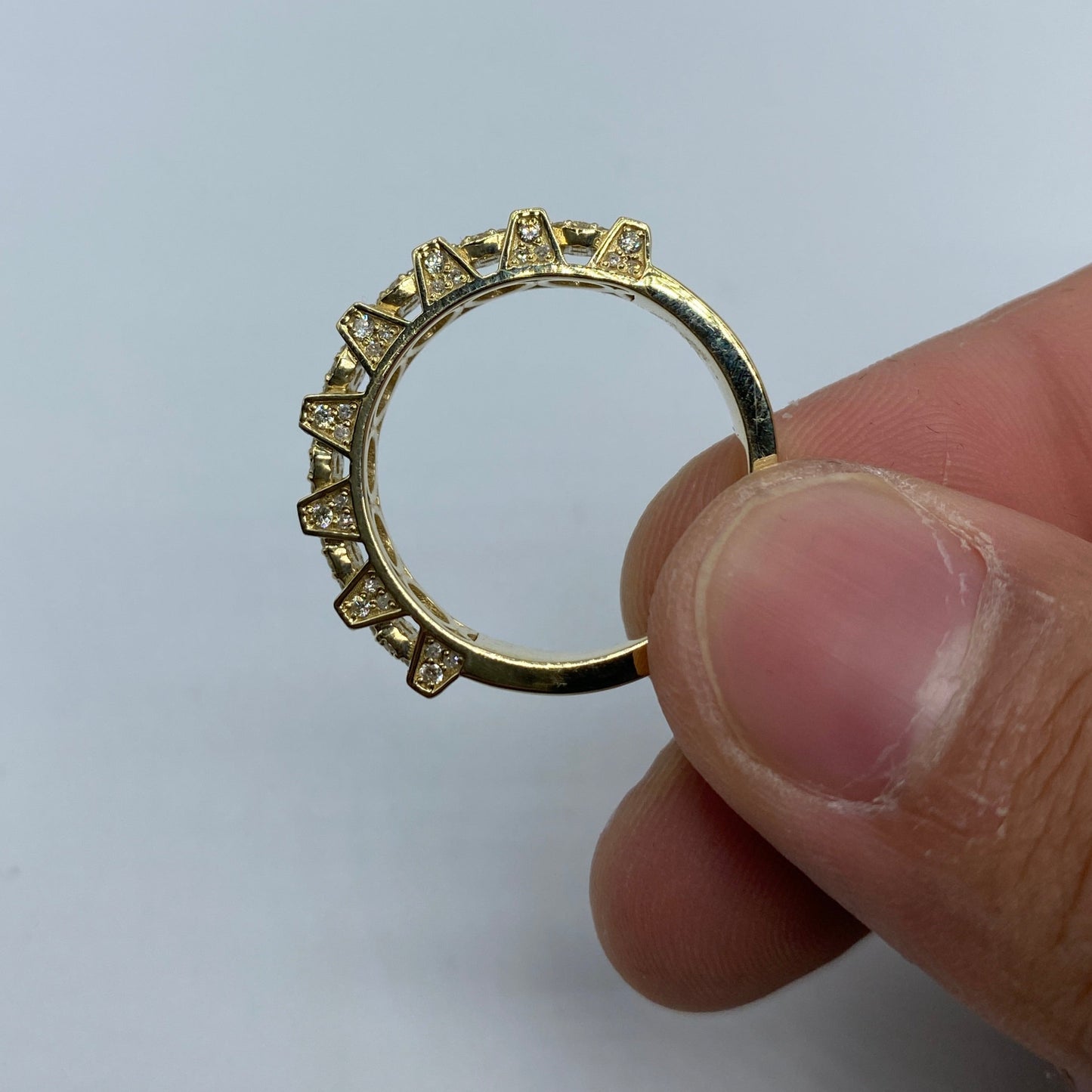 14K Space Flower Diamond Ring 1.4ct