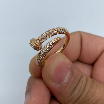 10K Nail Diamond Ring