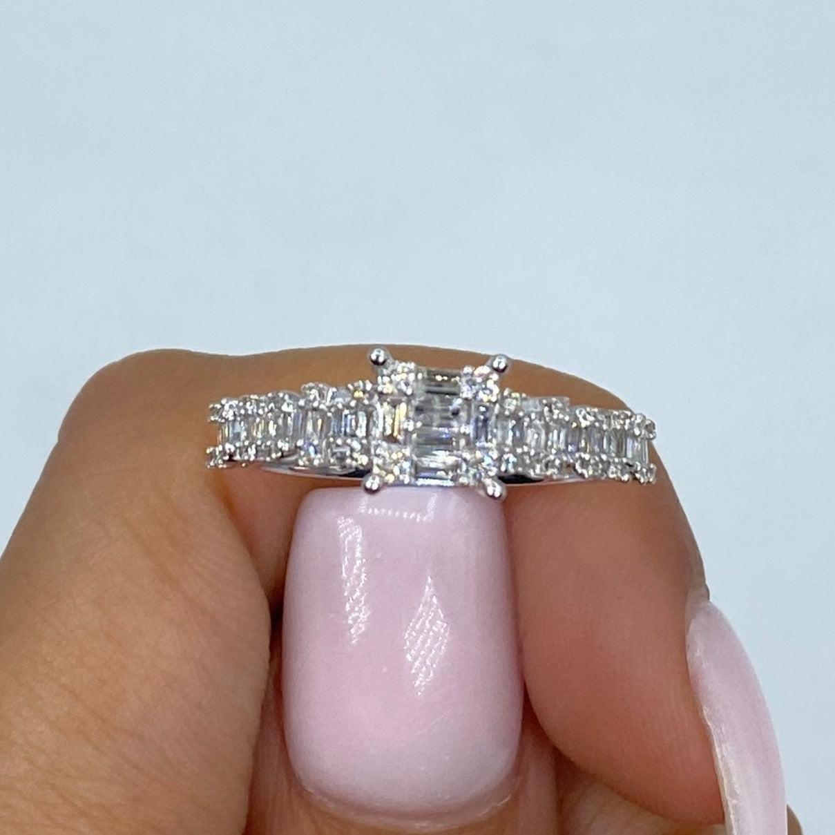 14K Capitol Diamond Baguette Ring