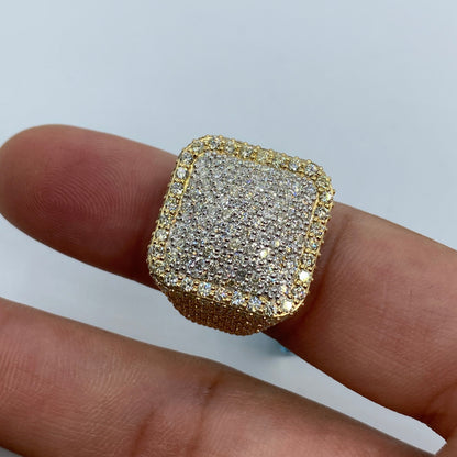 14K Square Forever Diamond Ring