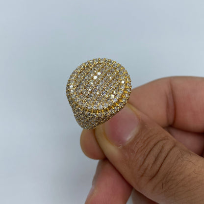 14K Circle Diamond Ring