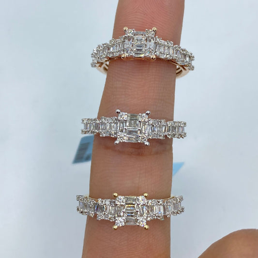 14K Capitol Diamond Baguette Ring