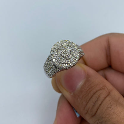 14K Petite Circle Wave Diamond Ring