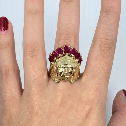 10K Indian Head Ring