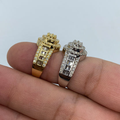14K Ladies Diamond Baguette Ring