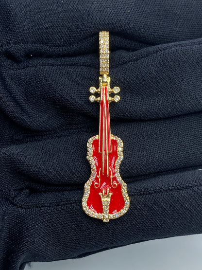 Red Guitar Pendant
