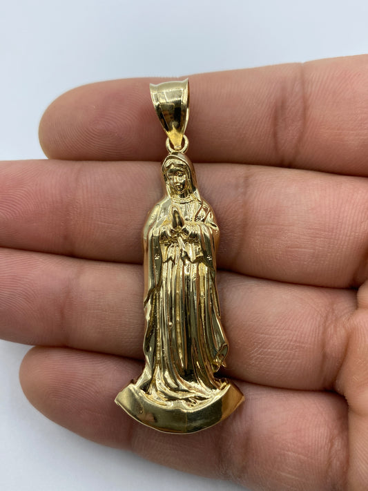 14K Virgin Mary Pendant