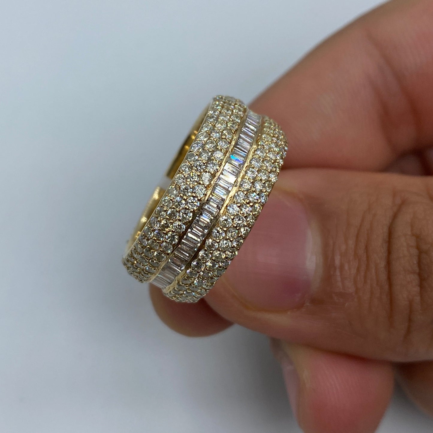 14K Eternity Diamond Baguette ring