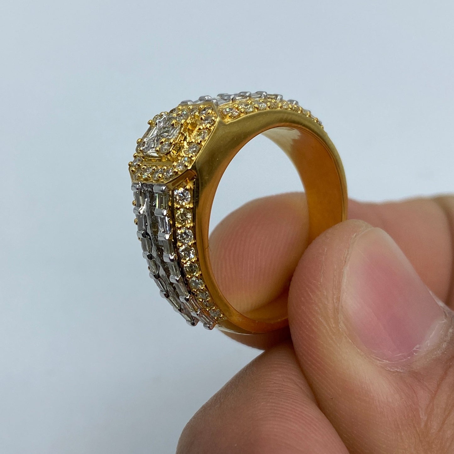 10K Champion Diamond Baguette Ring